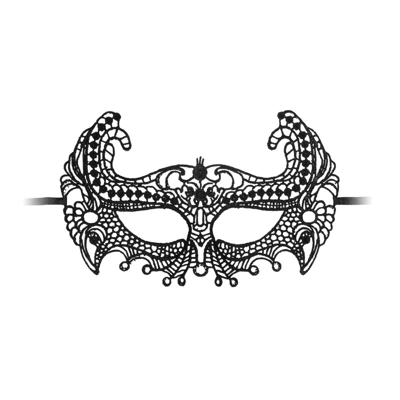 Ouch! Masque en dentelle Empress Noir